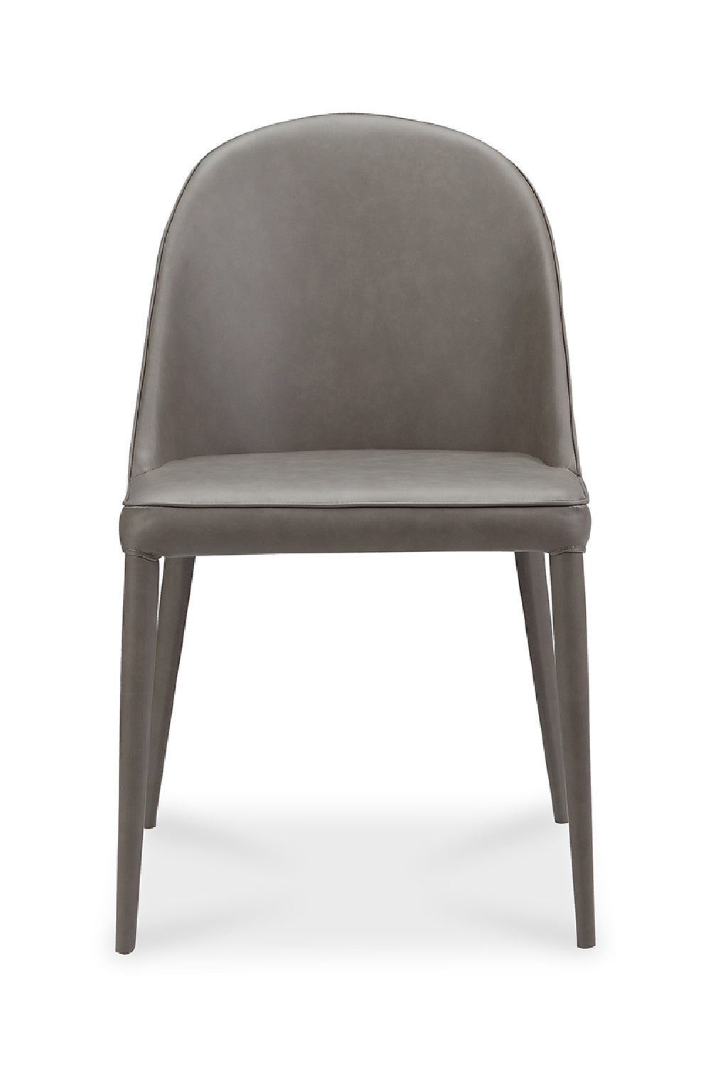  Modern European furniture - Gray Vegan Leather Dining Chairs (2) - www.oroa.com | Oroa.com