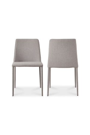   Modern European furniture - Gray Fabric Dining Chairs (2) - www.oroa.com | Oroa.com