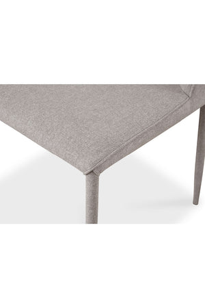   Modern European furniture - Gray Fabric Dining Chairs (2) - www.oroa.com | Oroa.com