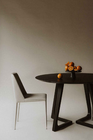   Modern European furniture - Gray Fabric Dining Chairs (2) - www.oroa.com | Oroa.com