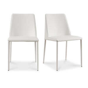   Modern European furniture - Minimalist Vegan Leather Dining Chairs (2) - www.oroa.com | Oroa.com