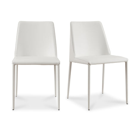   Modern European furniture - Minimalist Vegan Leather Dining Chairs (2) - www.oroa.com | Oroa.com
