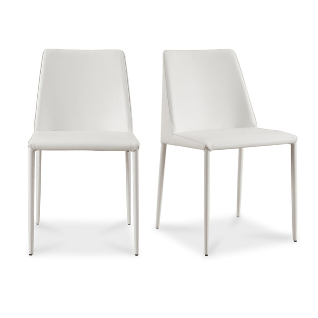 Modern European furniture - Minimalist Vegan Leather Dining Chairs (2) - www.oroa.com