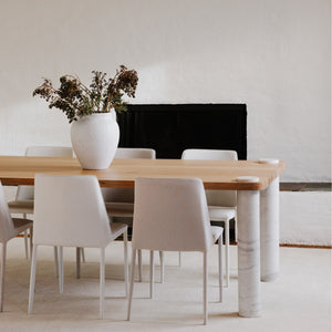   Modern European furniture - Minimalist Vegan Leather Dining Chairs (2) - www.oroa.com | Oroa.com