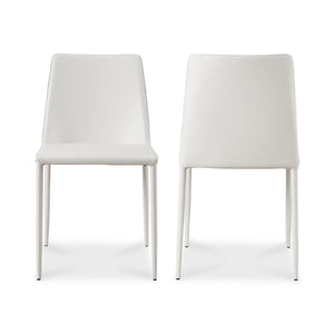   Modern European furniture - Minimalist Vegan Leather Dining Chairs (2) - www.oroa.com | Oroa.com