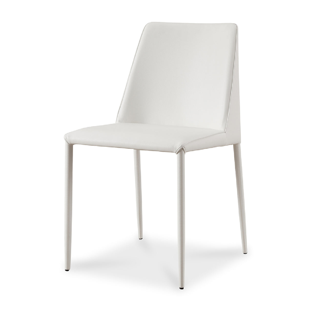   Modern European furniture - Minimalist Vegan Leather Dining Chairs (2) - www.oroa.com | Oroa.com