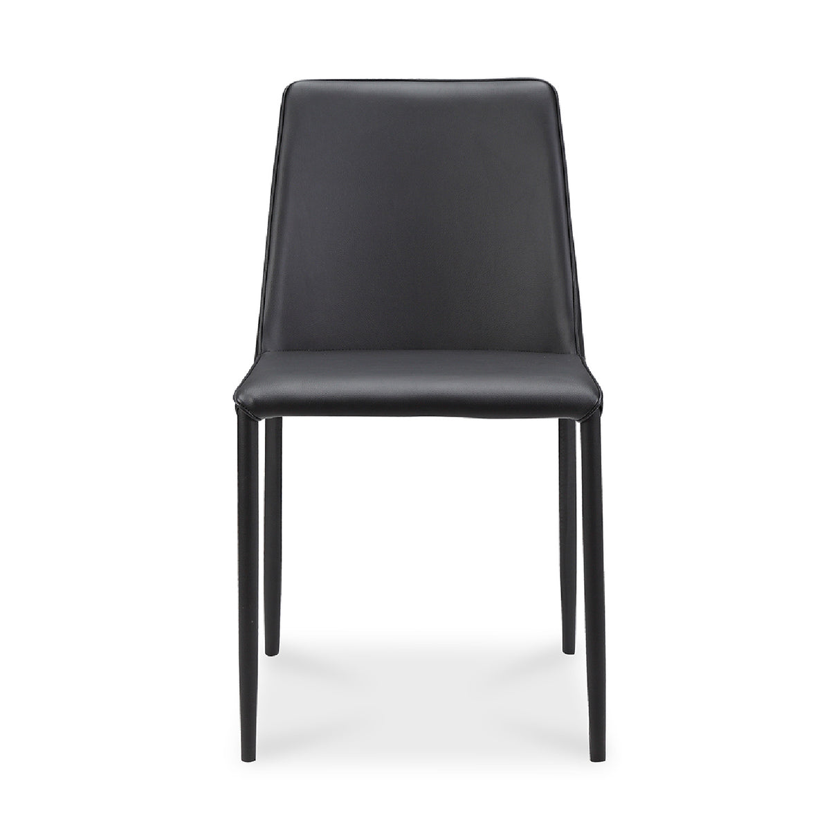   Modern European furniture - Minimalist Vegan Leather Dining Chairs (2) - www.oroa.com | Oroa.com