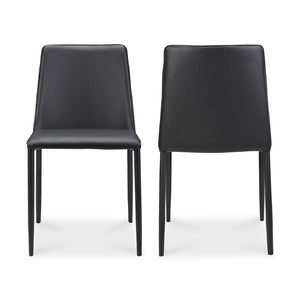   Modern European furniture - Minimalist Vegan Leather Dining Chairs (2) - www.oroa.com | Oroa.com