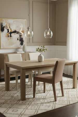   Modern European furniture - Fabric Upholstered Dining Chairs (2) - www.oroa.com | Oroa.com