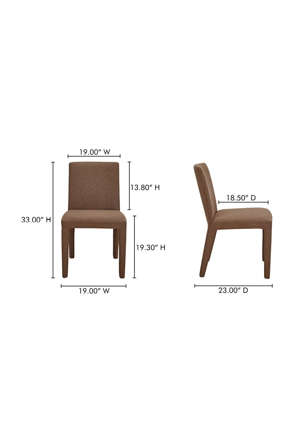   Modern European furniture - Fabric Upholstered Dining Chairs (2) - www.oroa.com | Oroa.com