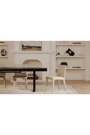   Modern European furniture - Fabric Upholstered Dining Chairs (2) - www.oroa.com | Oroa.com