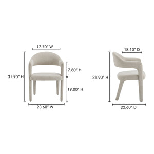   Modern European furniture - Upholstered Open-Back Dining Chair - www.oroa.com | Oroa.com