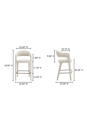   Modern European furniture - Open Barrel-Back Bar Stool - www.oroa.com | Oroa.com