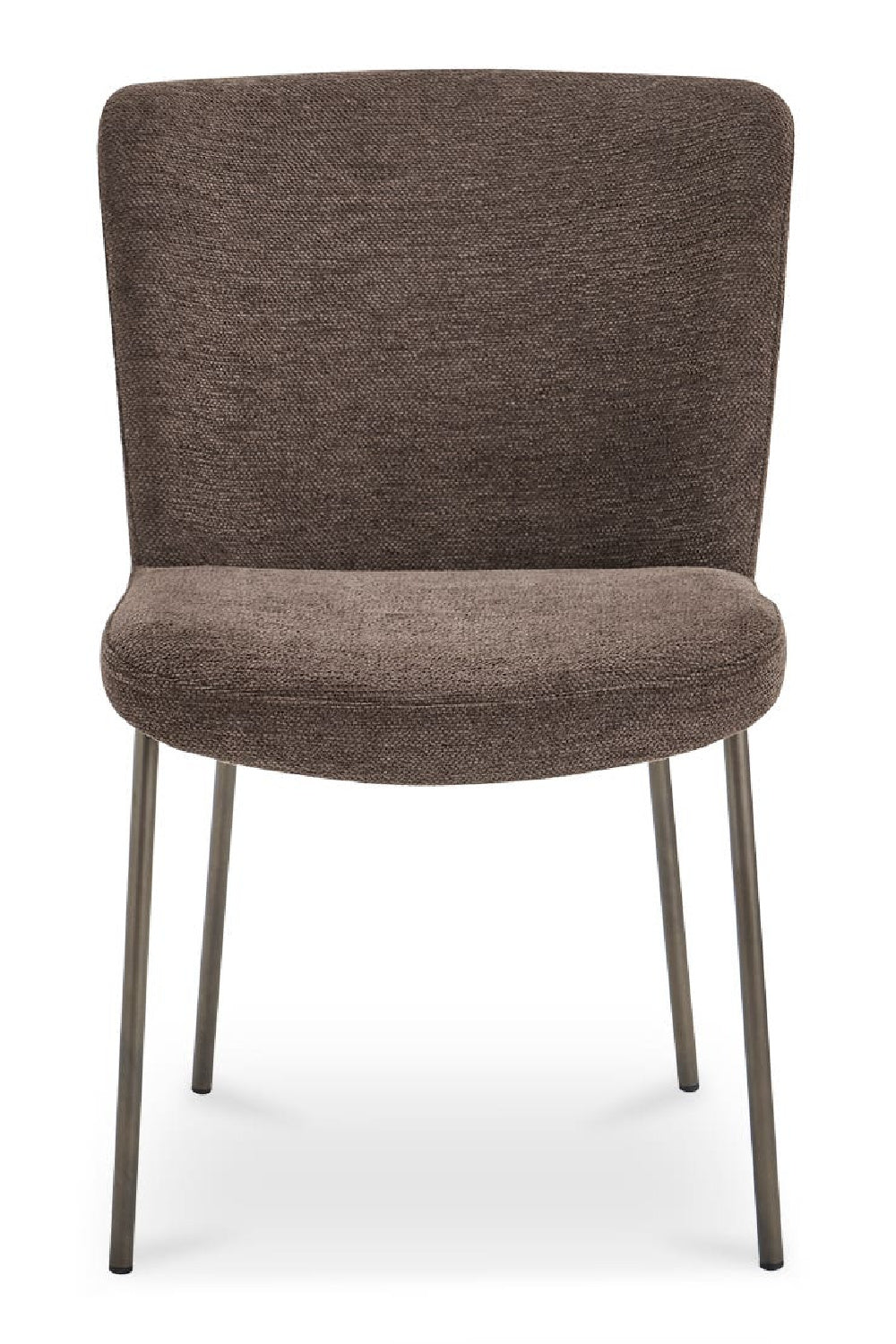   Modern European furniture - Blackened Bronze Frame Dining Chairs (2) - www.oroa.com | Oroa.com