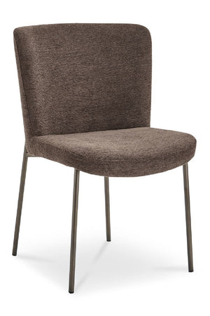   Modern European furniture - Blackened Bronze Frame Dining Chairs (2) - www.oroa.com | Oroa.com