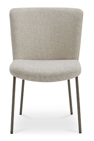   Modern European furniture - Blackened Bronze Frame Dining Chairs (2) - www.oroa.com | Oroa.com
