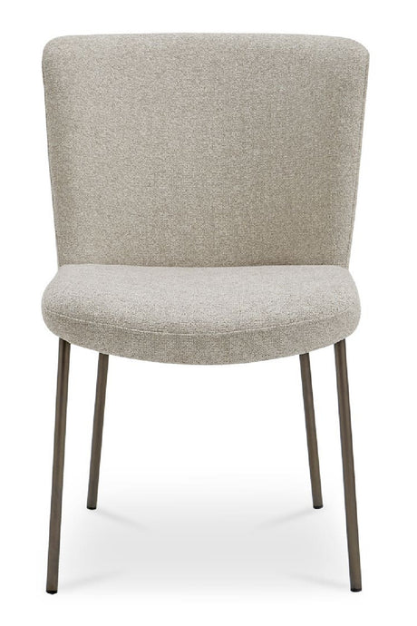   Modern European furniture - Blackened Bronze Frame Dining Chairs (2) - www.oroa.com | Oroa.com