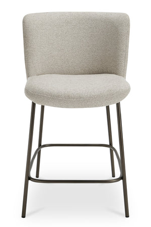  Modern European furniture - Barrel Back Fabric Counter Stool - www.oroa.com | Oroa.com