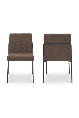   Modern European furniture - Minimalist Padded Dining Chairs (2) - www.oroa.com | Oroa.com