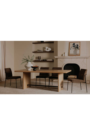   Modern European furniture - Minimalist Padded Dining Chairs (2) - www.oroa.com | Oroa.com