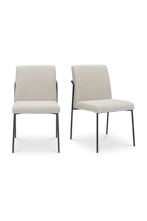   Modern European furniture - Minimalist Padded Dining Chairs (2) - www.oroa.com | Oroa.com