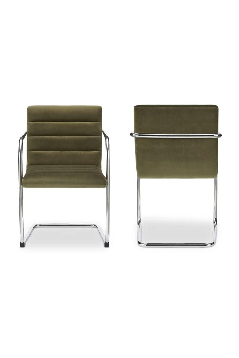   Modern European furniture - Channeled Cantilever Dining Chairs (2) - www.oroa.com | Oroa.com