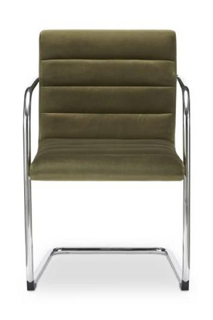   Modern European furniture - Channeled Cantilever Dining Chairs (2) - www.oroa.com | Oroa.com