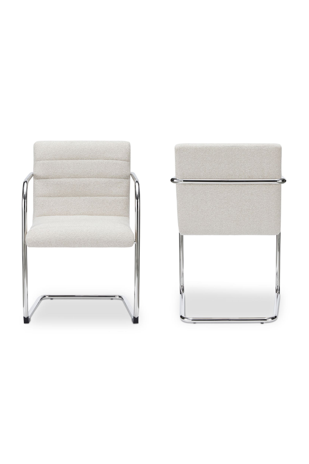   Modern European furniture - Channeled Cantilever Dining Chairs (2) - www.oroa.com | Oroa.com