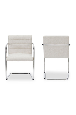   Modern European furniture - Channeled Cantilever Dining Chairs (2) - www.oroa.com | Oroa.com