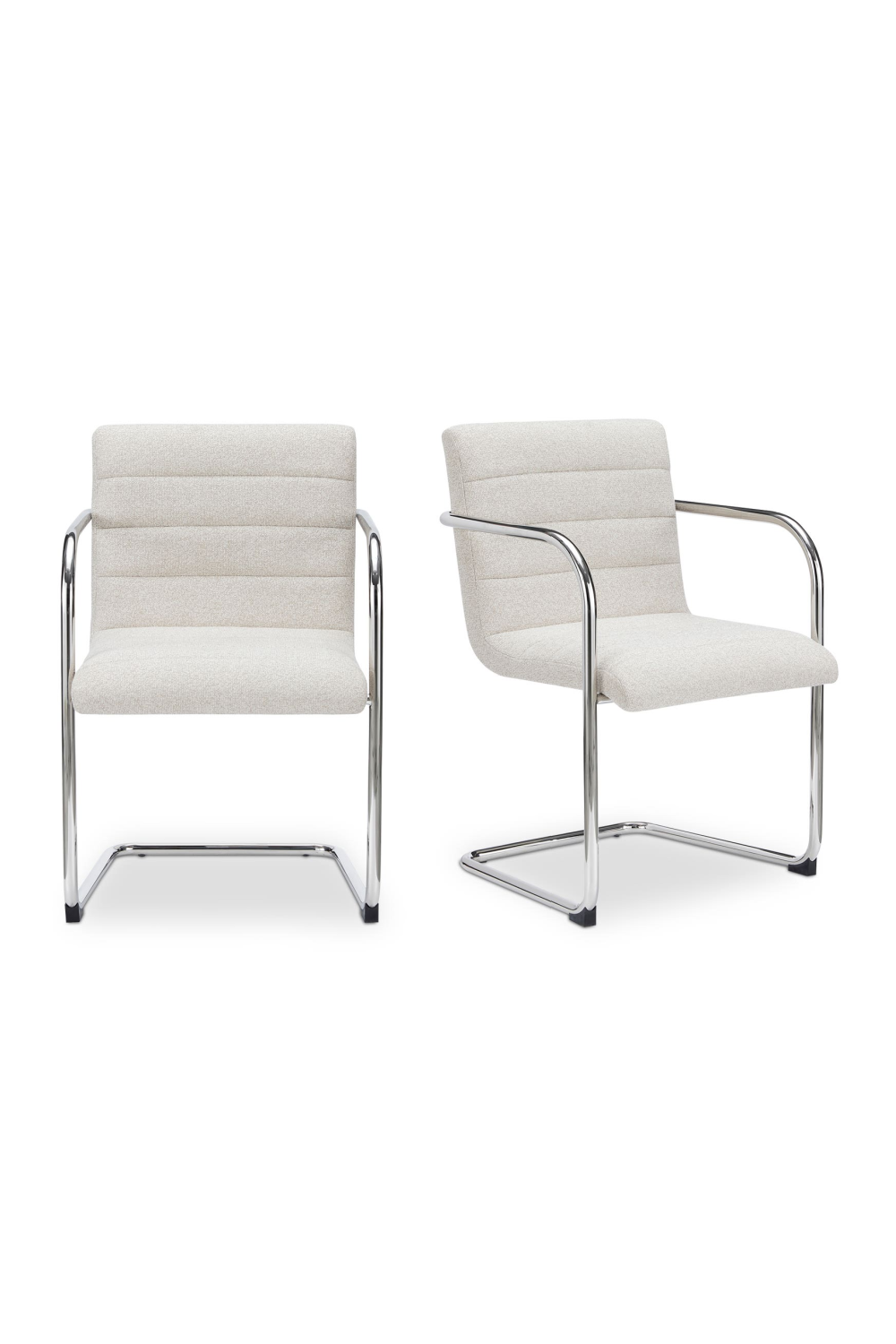   Modern European furniture - Channeled Cantilever Dining Chairs (2) - www.oroa.com | Oroa.com