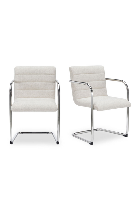   Modern European furniture - Channeled Cantilever Dining Chairs (2) - www.oroa.com | Oroa.com