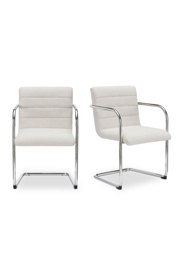 Modern European furniture - Channeled Cantilever Dining Chairs (2) - www.oroa.com