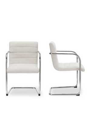   Modern European furniture - Channeled Cantilever Dining Chairs (2) - www.oroa.com | Oroa.com