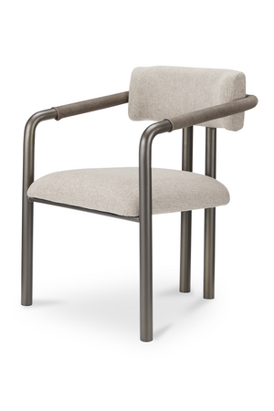   Modern European furniture - Brown Fabric Dining Chair - www.oroa.com | Oroa.com