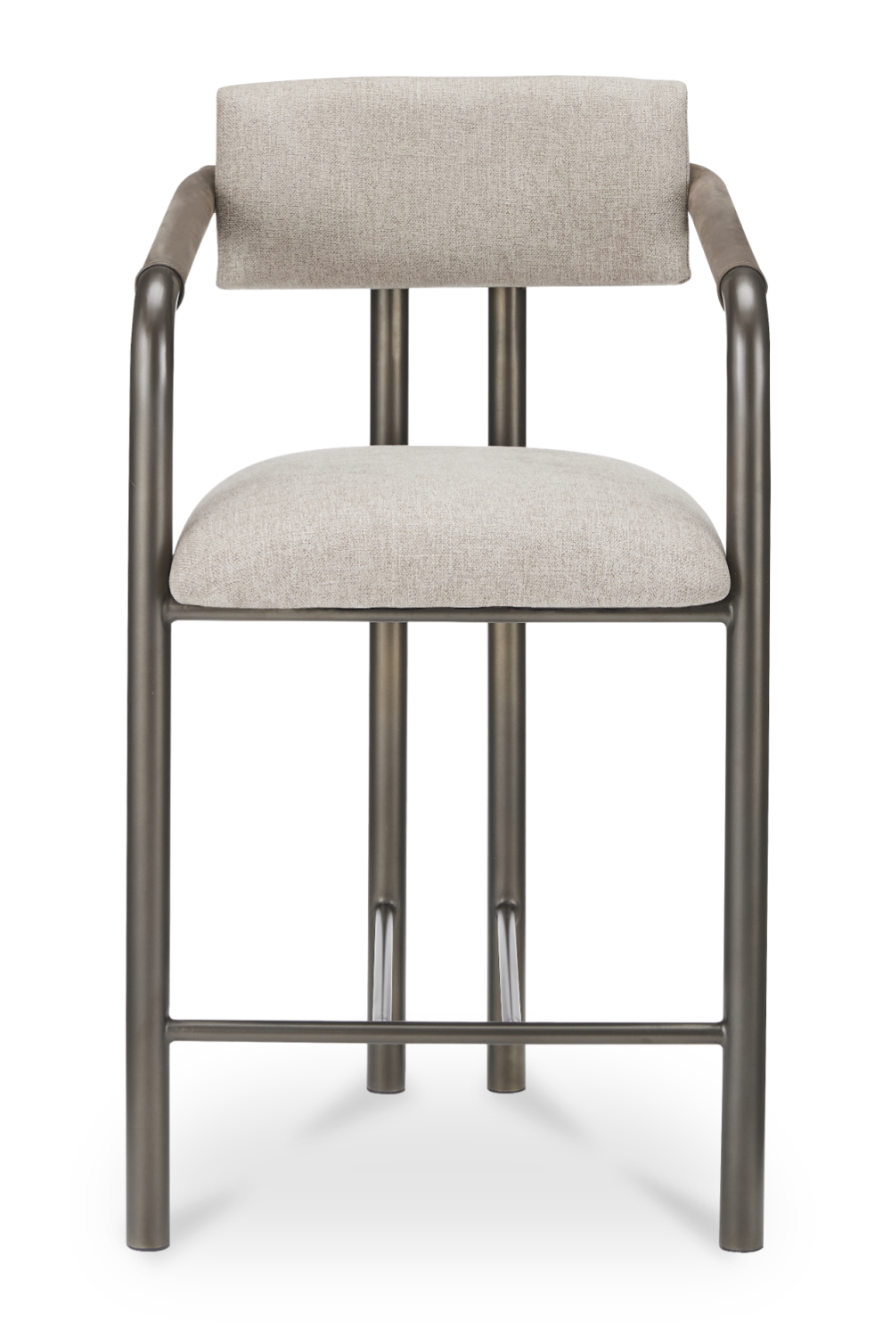   Modern European furniture - Brown Fabric Counter Stool - www.oroa.com | Oroa.com