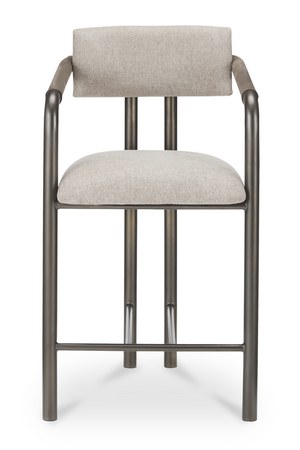   Modern European furniture - Brown Fabric Counter Stool - www.oroa.com | Oroa.com