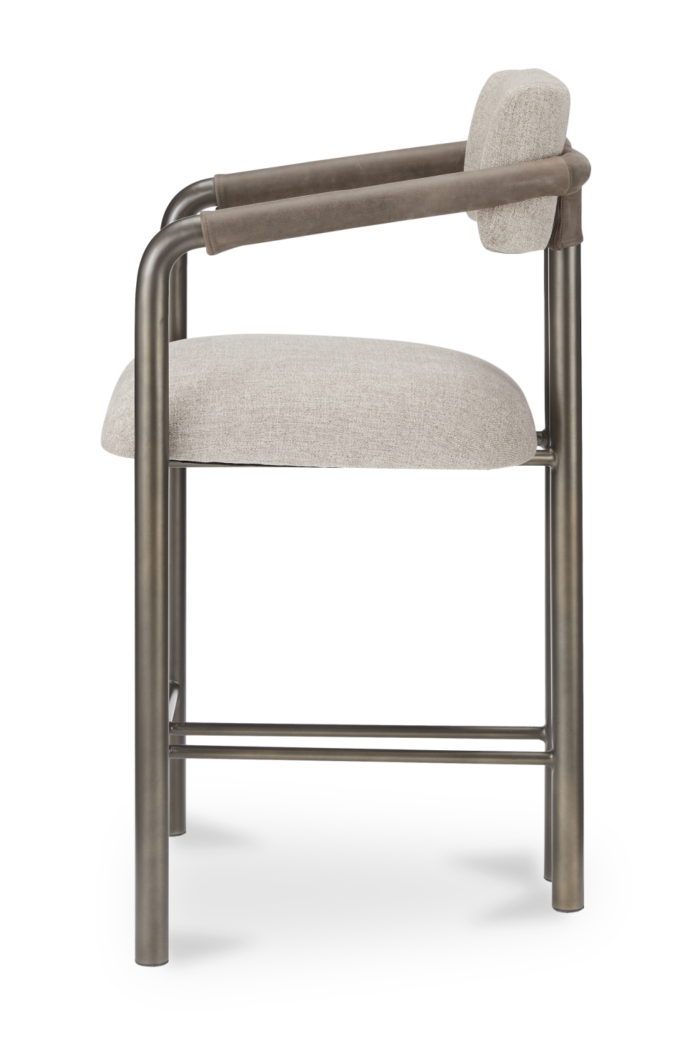   Modern European furniture - Brown Fabric Counter Stool - www.oroa.com | Oroa.com