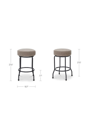   Modern European furniture - Padded Seat Swivel Counter Stool - www.oroa.com | Oroa.com