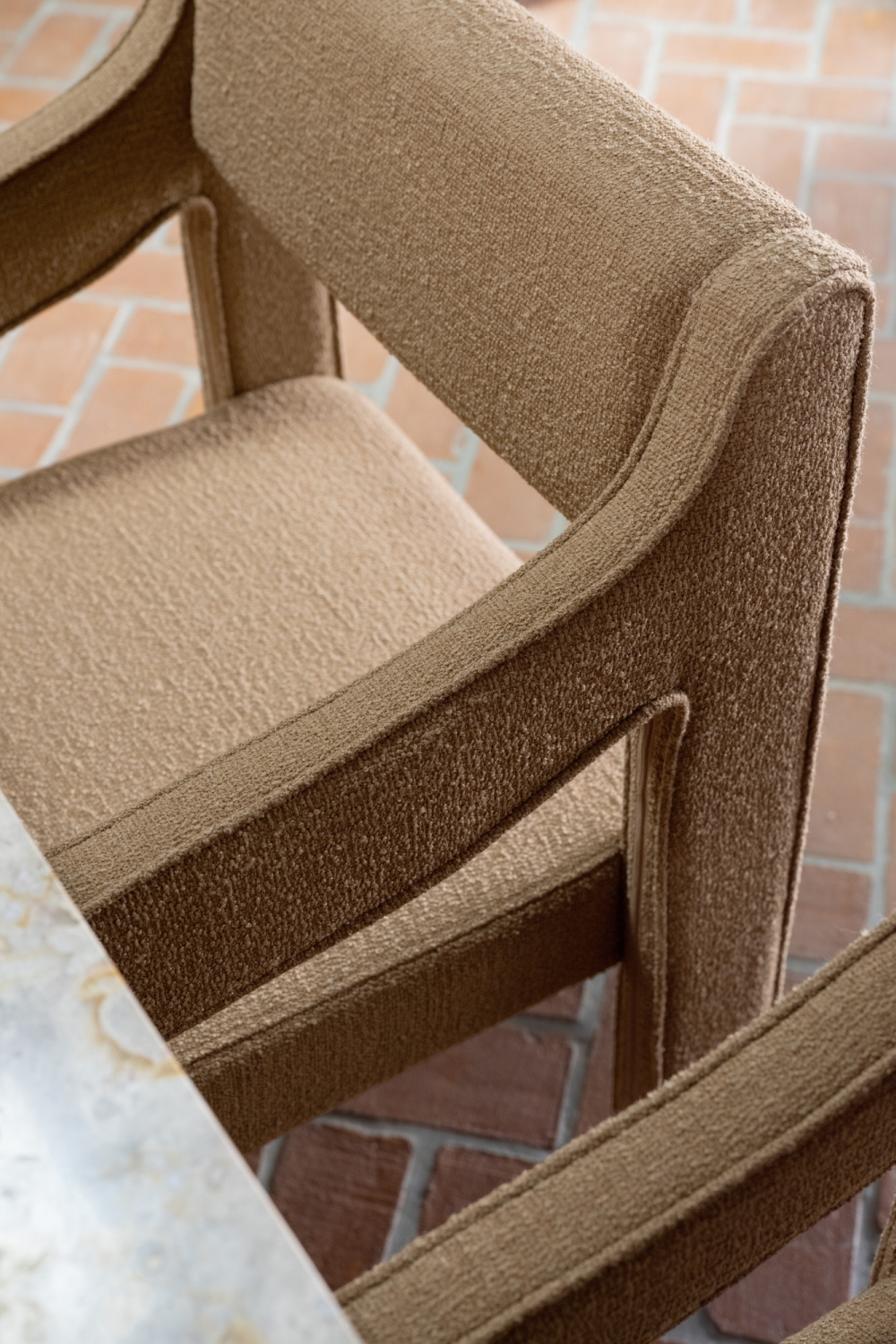   Modern European furniture - Upholstered Sloped-Arm Dining Chair - www.oroa.com | Oroa.com