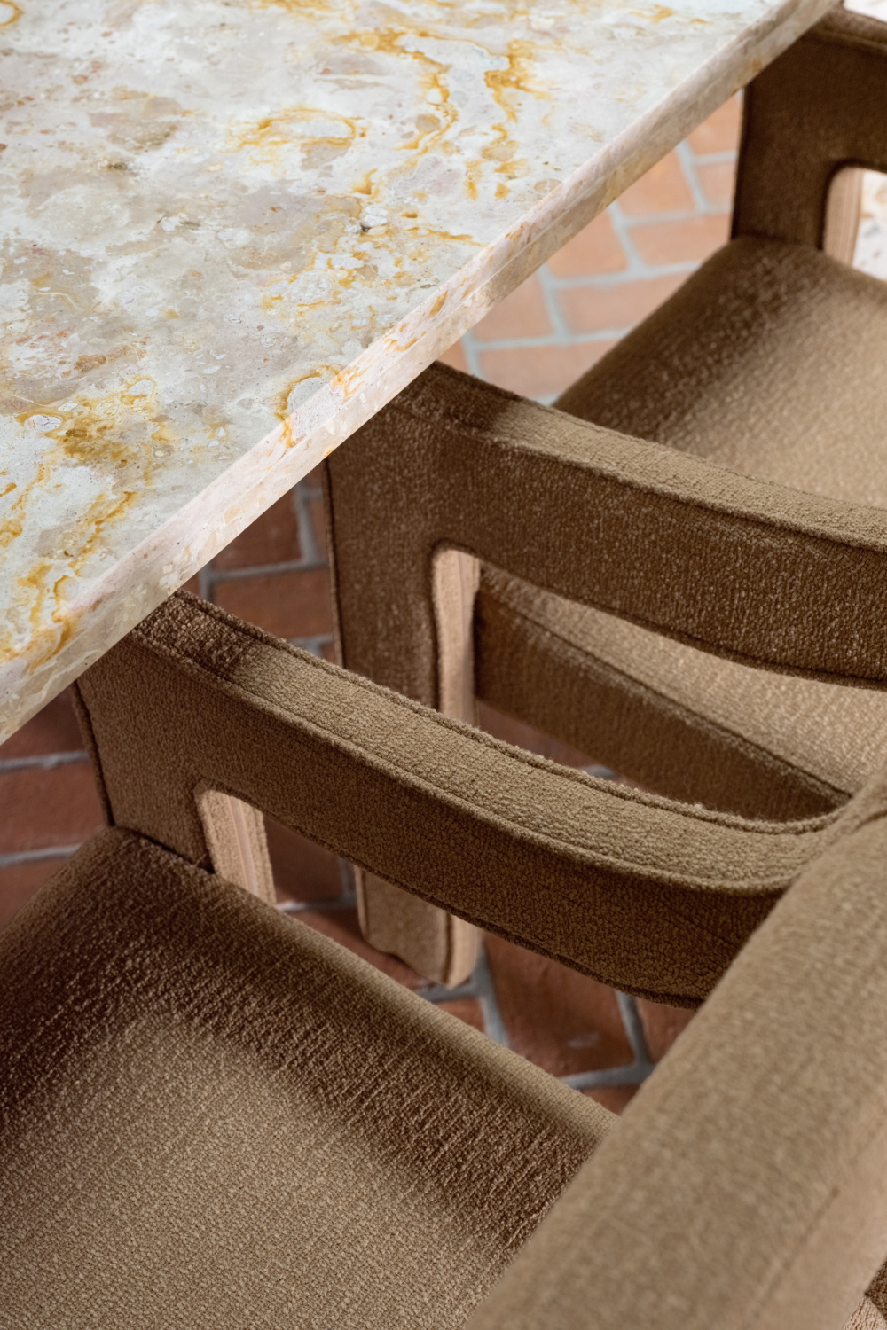   Modern European furniture - Upholstered Sloped-Arm Dining Chair - www.oroa.com | Oroa.com