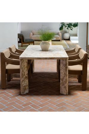   Modern European furniture - Upholstered Sloped-Arm Dining Chair - www.oroa.com | Oroa.com