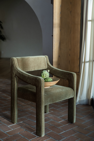   Modern European furniture - Upholstered Sloped-Arm Dining Chair - www.oroa.com | Oroa.com