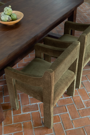   Modern European furniture - Upholstered Sloped-Arm Dining Chair - www.oroa.com | Oroa.com