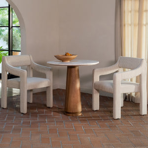   Modern European furniture - Upholstered Sloped-Arm Dining Chair - www.oroa.com | Oroa.com