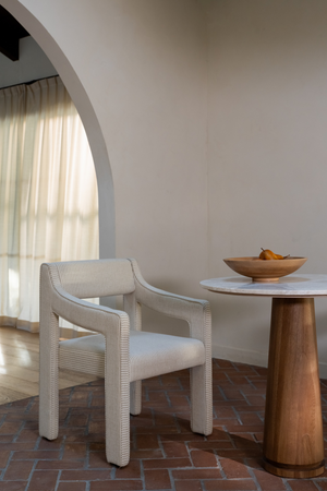   Modern European furniture - Upholstered Sloped-Arm Dining Chair - www.oroa.com | Oroa.com