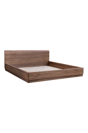   Modern European furniture - Walnut Veneer Bed - www.oroa.com | Oroa.com
