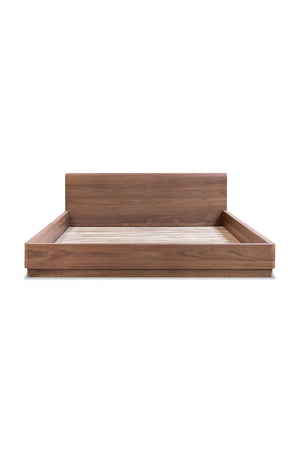   Modern European furniture - Walnut Veneer Bed - www.oroa.com | Oroa.com