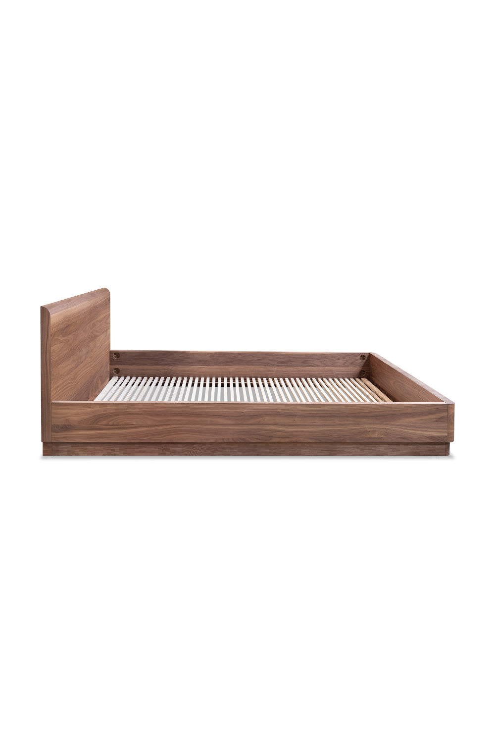   Modern European furniture - Walnut Veneer Bed - www.oroa.com | Oroa.com