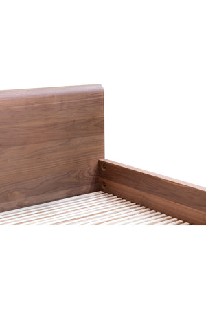   Modern European furniture - Walnut Veneer Bed - www.oroa.com | Oroa.com