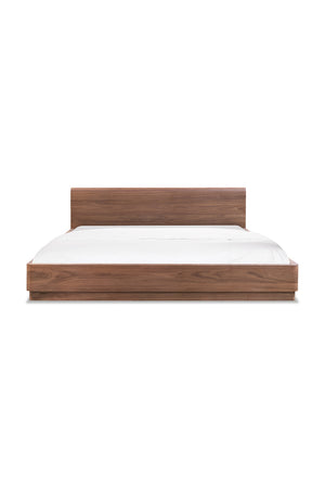   Modern European furniture - Walnut Veneer Bed - www.oroa.com | Oroa.com